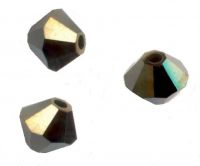 TOUPIES SWAROVSKI® ELEMENTS 
6 mm 
 JET NUT AB2X
 X 20 perles 