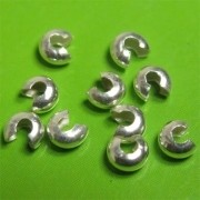 Perles à écraser ouvert couleur argenté 4mm
Qte: 20