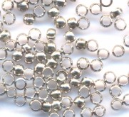 Intercalaires,perles à écraser inox diamètre 2.5 mm<br />
Qte : 100