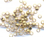  Intercalaires,perles à écraser cuivre diamètre 3 mm<br />
Qte : 100
