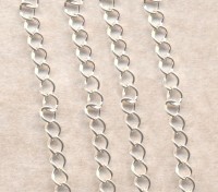Chainette maille argent 
ep: 3.5 X 3.1 mm
5 metres