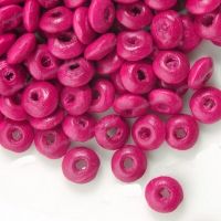800 Perles en bois Rondelle rouge 3x6mm 
taille du trou = 1.6 mm
