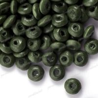 800 Perles en bois Rondelle vert 
3x6mm ...taille du trou = 1.6 mm