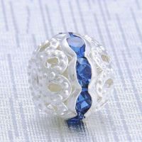  Boules rondes strass blue 8 mm
X 10