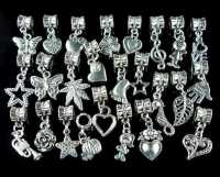 mixte breloques en argent tibétain spécial collier/bracelets
x 10 