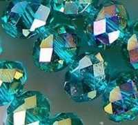 Perles cristal emerald AB
3 x 4 mm
x 24