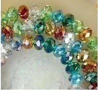  Perles , Multicolor Cristal 6x4mm
X 200