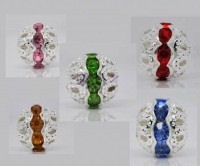 Boules rondes strass mixte
6 mm
X 10