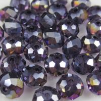  Perles cristal violet AB
3 x 4 mm
x 100