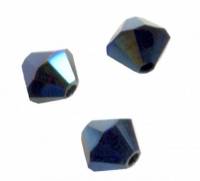  Perles toupies Swarovski 4mm 5301
CRYSTAL METALLIC BLUE 2X
X 50 perles
