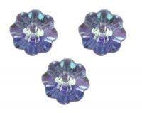 Perles fleur Swarovski 
light sapphire AB 6 mm (3700)
X 10