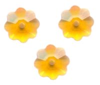 Perles fleur Swarovski Topaz 
6 mm ( 3700 )
X 10