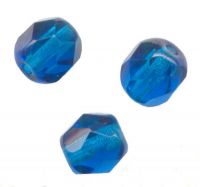 PERLES FACETTES DE BOHEME 3 mm 
CAPRI BLUE
X 100 perles
