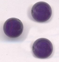   Perles 8 mm rondes en verre tchèque
PURPLE VELVET
X 11