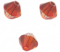  TOUPIES SWAROVSKI® ELEMENTS
 6 mm AB
CRYSTAL RED MAGMA 
X 20 perles  