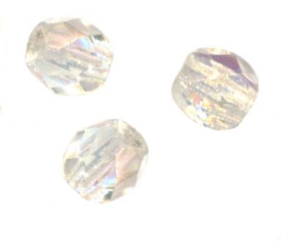 100 x 4 mm Cristal Gris à Facettes Ronde Perles De Verre Vendeur Britannique Gainsboro 
