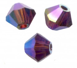 TOUPIES SWAROVSKI® ELEMENTS 4 mm AB2X  BURGUNDY AB2X / 50 perles
