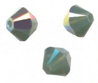 TOUPIES SWAROVSKI® ELEMENTS 
4mm 
PALACE GREEN OPAL AB
X 50 perles 