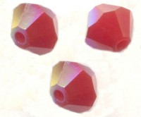 TOUPIES SWAROVSKI® ELEMENTS
 6 mm AB
 DARK RED CORAL AB
 X 20 perles 