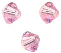 TOUPIES SWAROVSKI® ELEMENTS 
6 mm AB
 LIGHT ROSE AB
 X 20 perles 