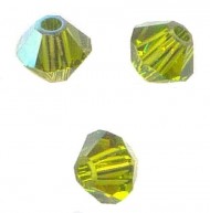 TOUPIES SWAROVSKI® ELEMENTS 
6 mm AB
 OLIVINE AB
 X 20 perles 