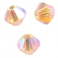 TOUPIES SWAROVSKI® ELEMENTS
 6 mm 
 LIGHT PEACH AB2X
 X 20 perles 