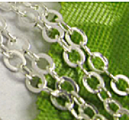 Chainette maille  argent ep: 3 mm
5 metres