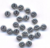 20 Perles intercalaires Lettre I Acrylique Argenté 7x7mm 
taille du trou = 0.8 mm