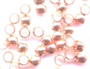 Intercalaires,perles à écraser rose dore diamètre 2.5 mm
Qte : 500