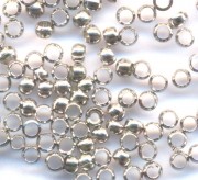 Intercalaires,perles à écraser argent diamètre 2.5 mm
Qte : 500
