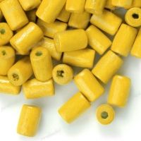 450 Perles en bois Tube jaune 8x5mm 
taille du trou = 1.6 mm