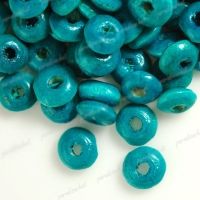 800 Perles en bois Rondelle bleu 3x6mm 
taille du trou = 1.6 mm