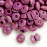 800 Perles en bois Rondelle violet 3x6mm 
taille du trou = 1.6 mm