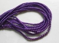  Perles rondes 4 mm purple
X 200