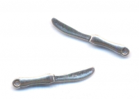  Breloques Couteau en Argent Tibétain 25 x 3
X 2