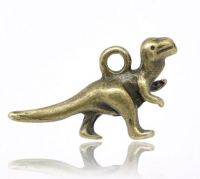 Pendentifs  Dinosaure Couleur bronze 22x12mm
X 2