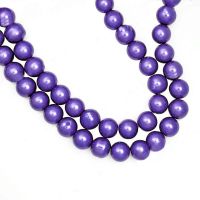 Perles Nacrées  Rondes Violet
 4mm  
x 100