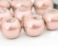 Perles Nacrées  Rondes peche 
4mm  
x 50