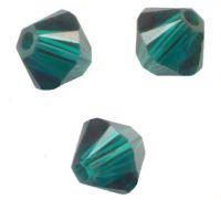  Toupies en cristal 4 mm
emerald
X 100 