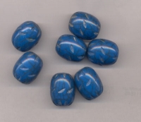  Perles  ovales 30 x 17 mm
bleu ...taille du trou = 2 mm
X 5 