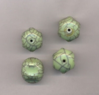  Perles  hexagone 24 mm
ocre....taille du trou = 2 mm
X 5 