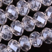  Perles crystal AB ,6x4mm
x 100 