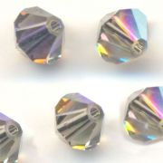 Toupies en crystal 4 mm
black diamond AB
X 120 