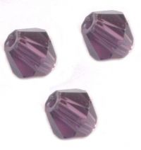 Toupies en crystal 4 mm
Dark violet 
X 100