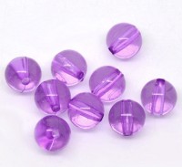 Perles  Acrylique Violet Rondes
 8mm.....Taille du trou 1mm 
X 30