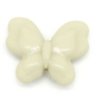 Perles intercalaire Acrylique Papillon 21.5x18mm 
X 5
