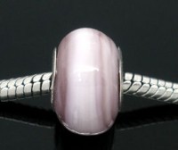 Perles Lampwork , perles de Murano
Violet et Blanc 14x9 mm
X 10