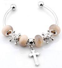  Bracelet perles lampwok
14 x 8 et trou 4.5 mm
20 cm