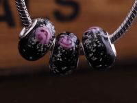  Perles Lampwork , perles de Murano et argent
   15 x 9 et trou 4.5
X 10  