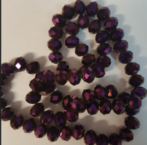  Perles crystal fuschia
6x8mm
X 70